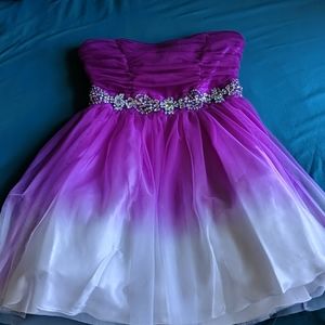 B Darlin strapless dress